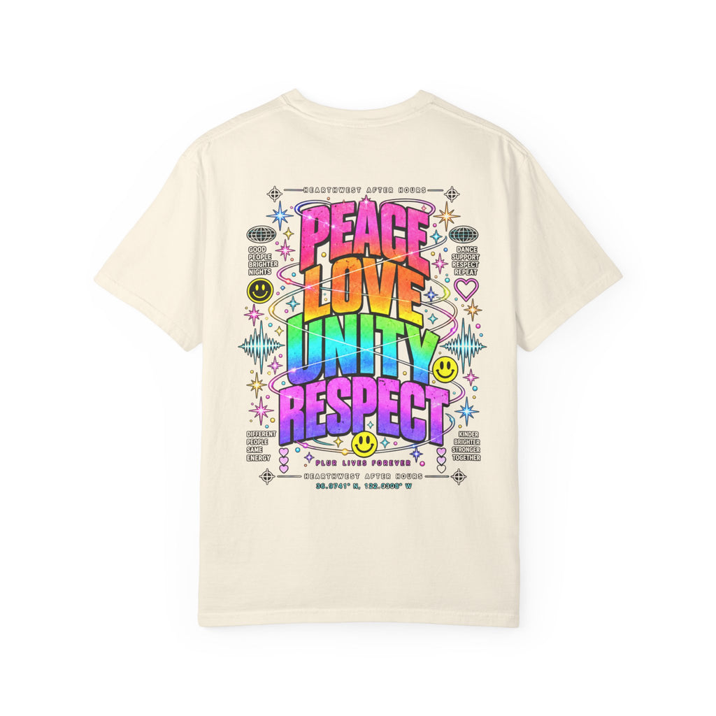 Peace Love Unity Respect Shirt | PLUR Rave T-Shirt