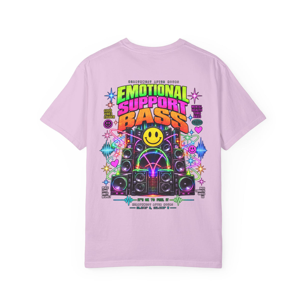 Emotional Support Bass Shirt | Funny EDM Rave Tee