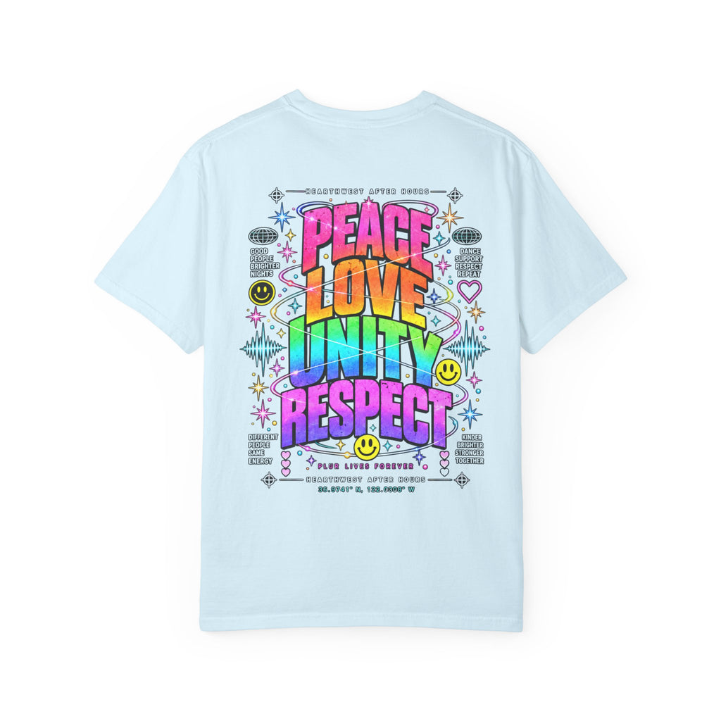 Peace Love Unity Respect Shirt | PLUR Rave T-Shirt