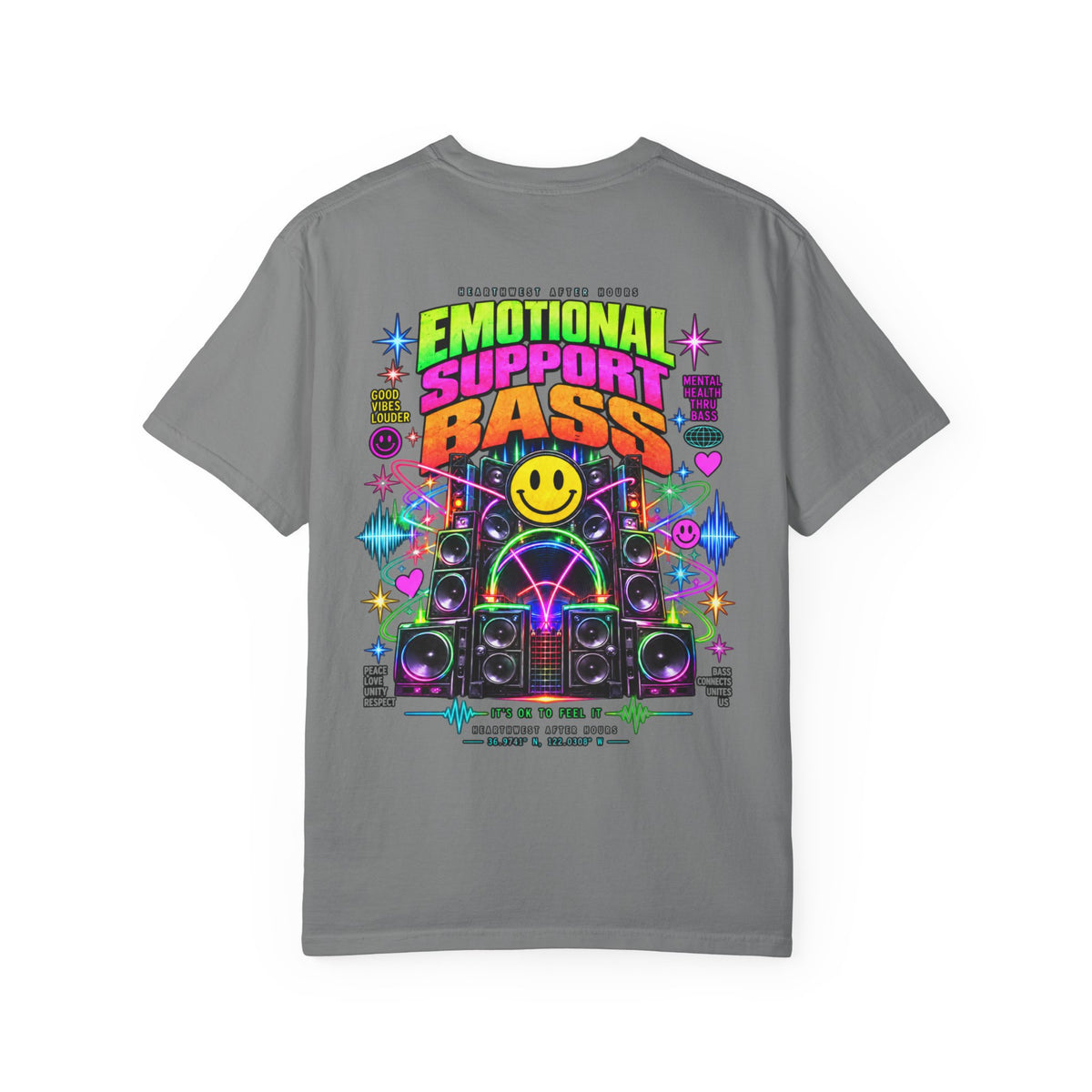 Emotional Support Bass Shirt | Funny EDM Rave Tee