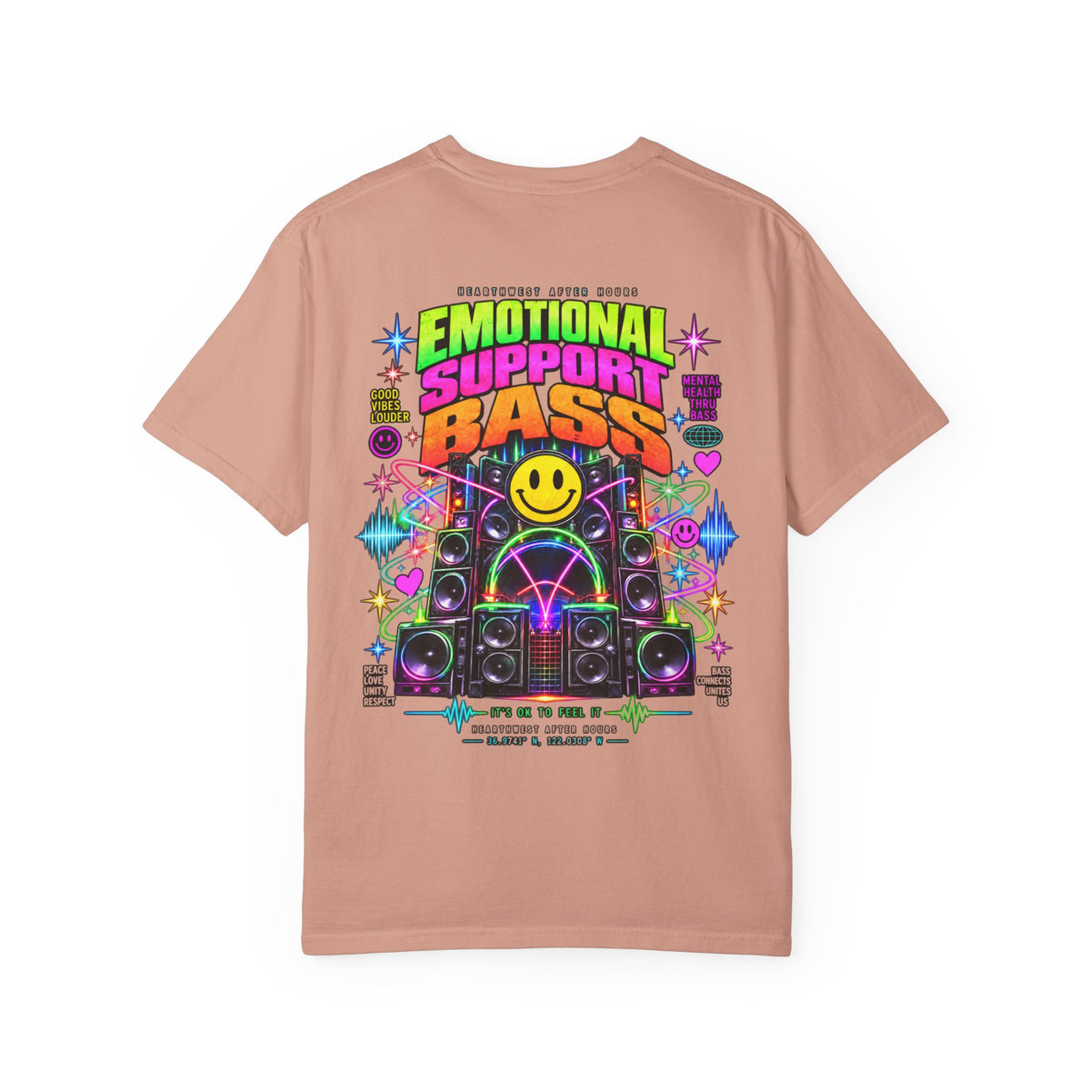 Emotional Support Bass Shirt | Funny EDM Rave Tee