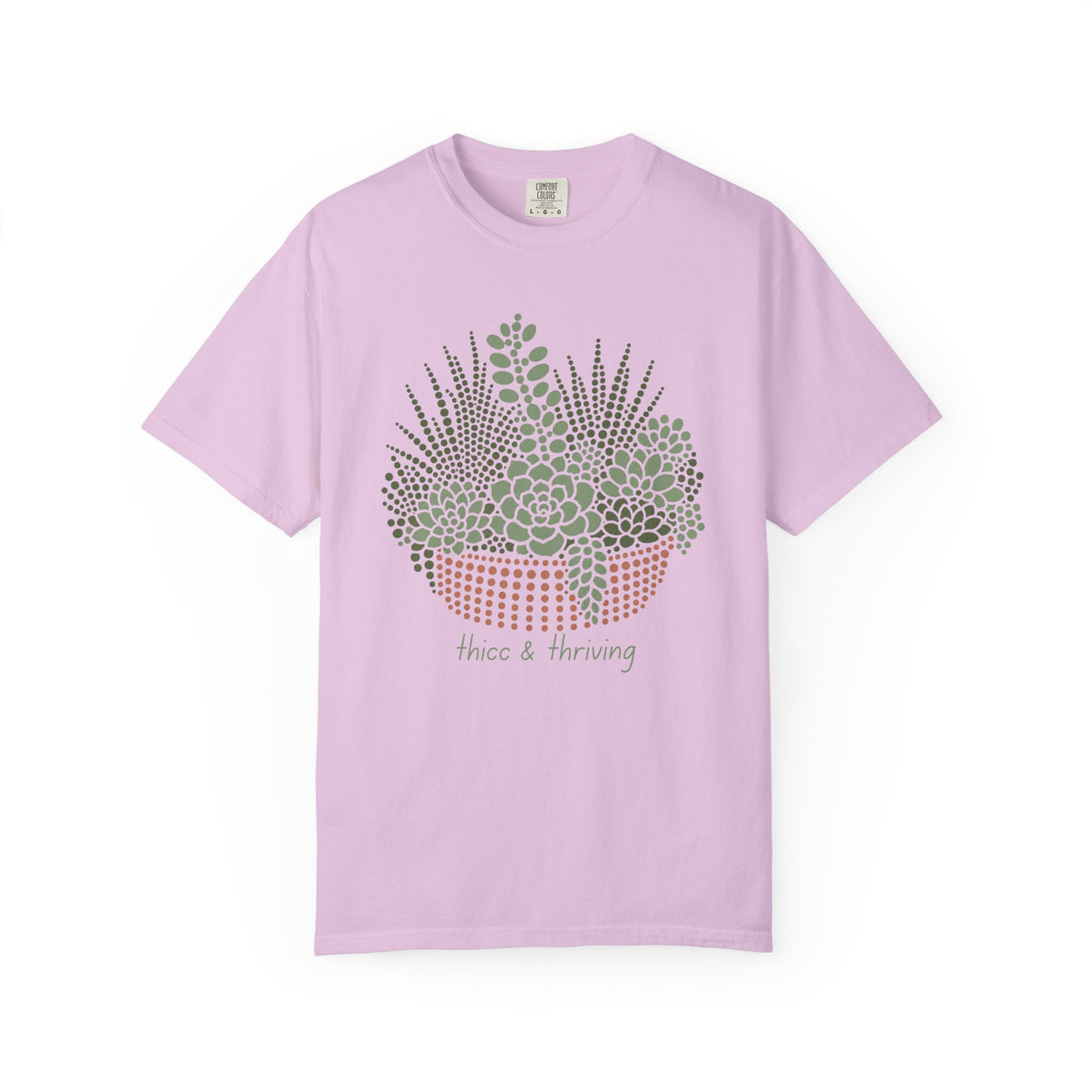 Succulent Basket T-Shirt — “Thicc & Thriving” Plant Lover Tee