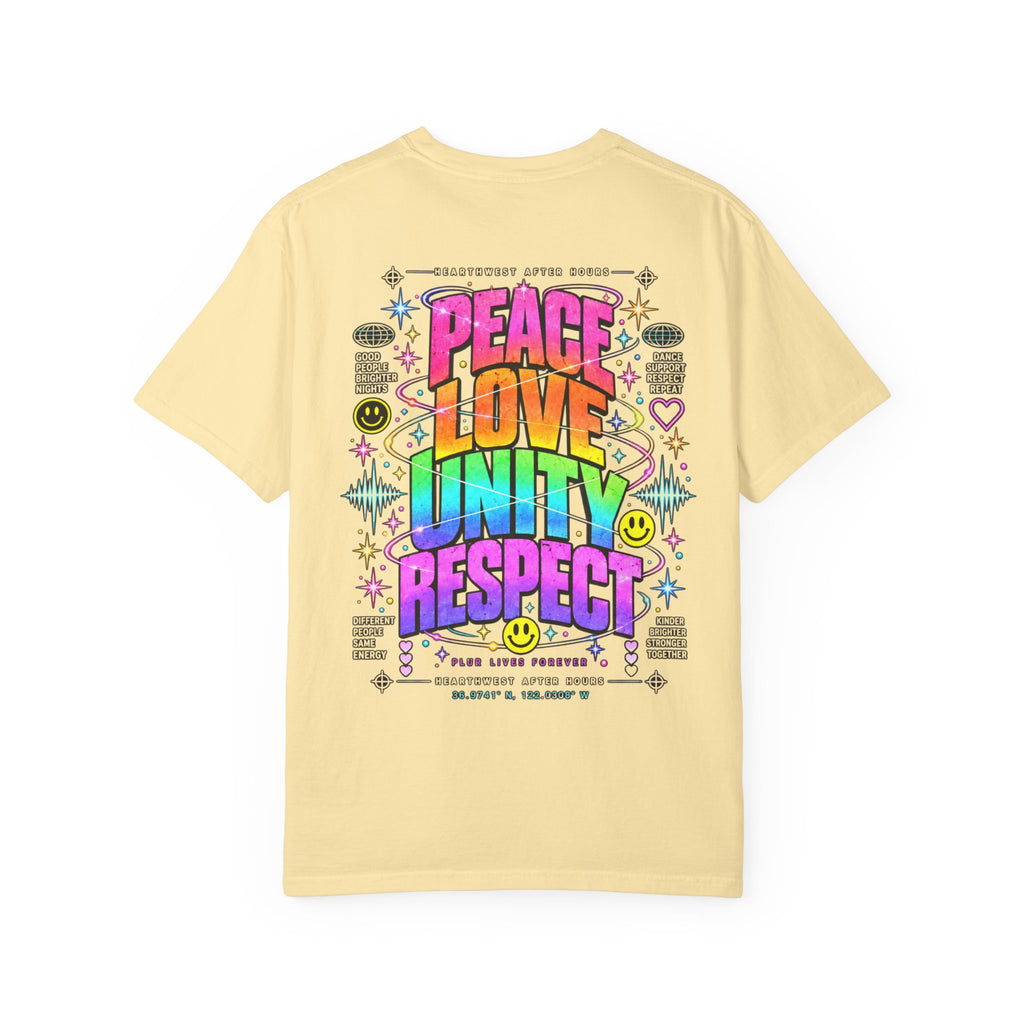 Peace Love Unity Respect Shirt | PLUR Rave T-Shirt