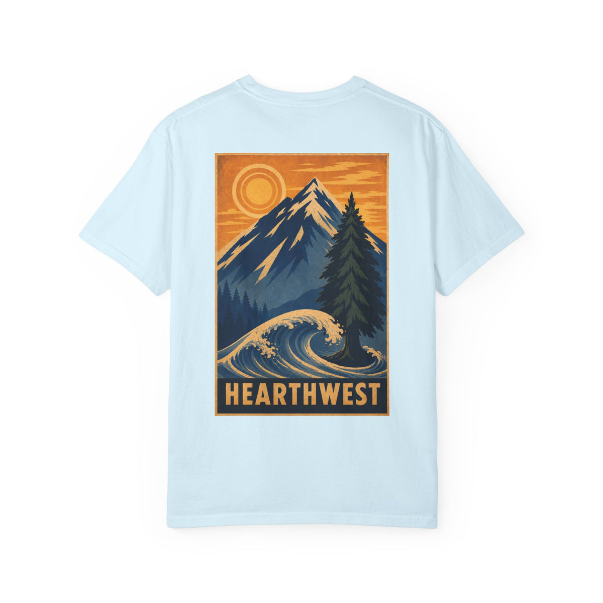 Adventure Graphic T-Shirt — Hearthwest Mountain & Wave Tee