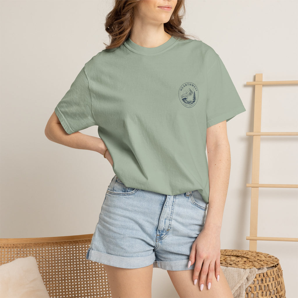 Adventure Graphic T-Shirt — Hearthwest Mountain & Wave Tee