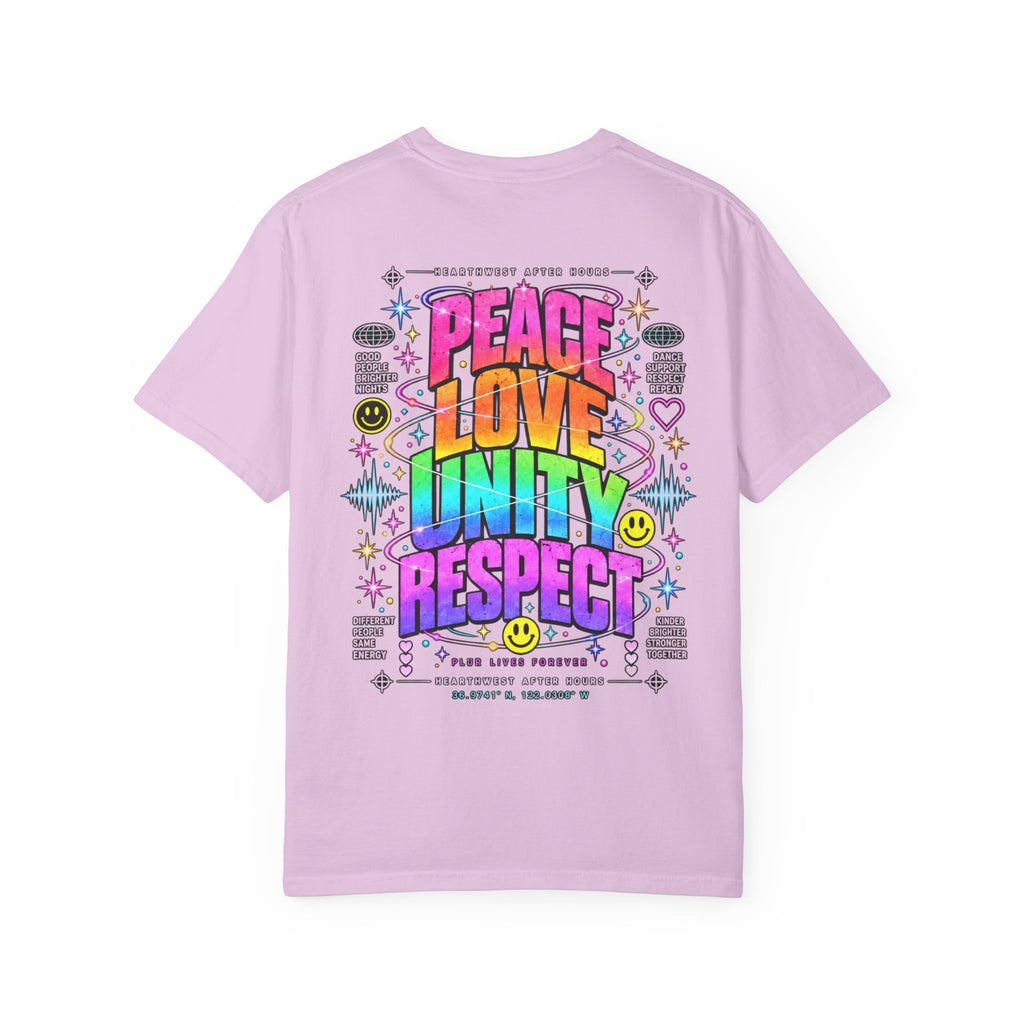 Peace Love Unity Respect Shirt | PLUR Rave T-Shirt