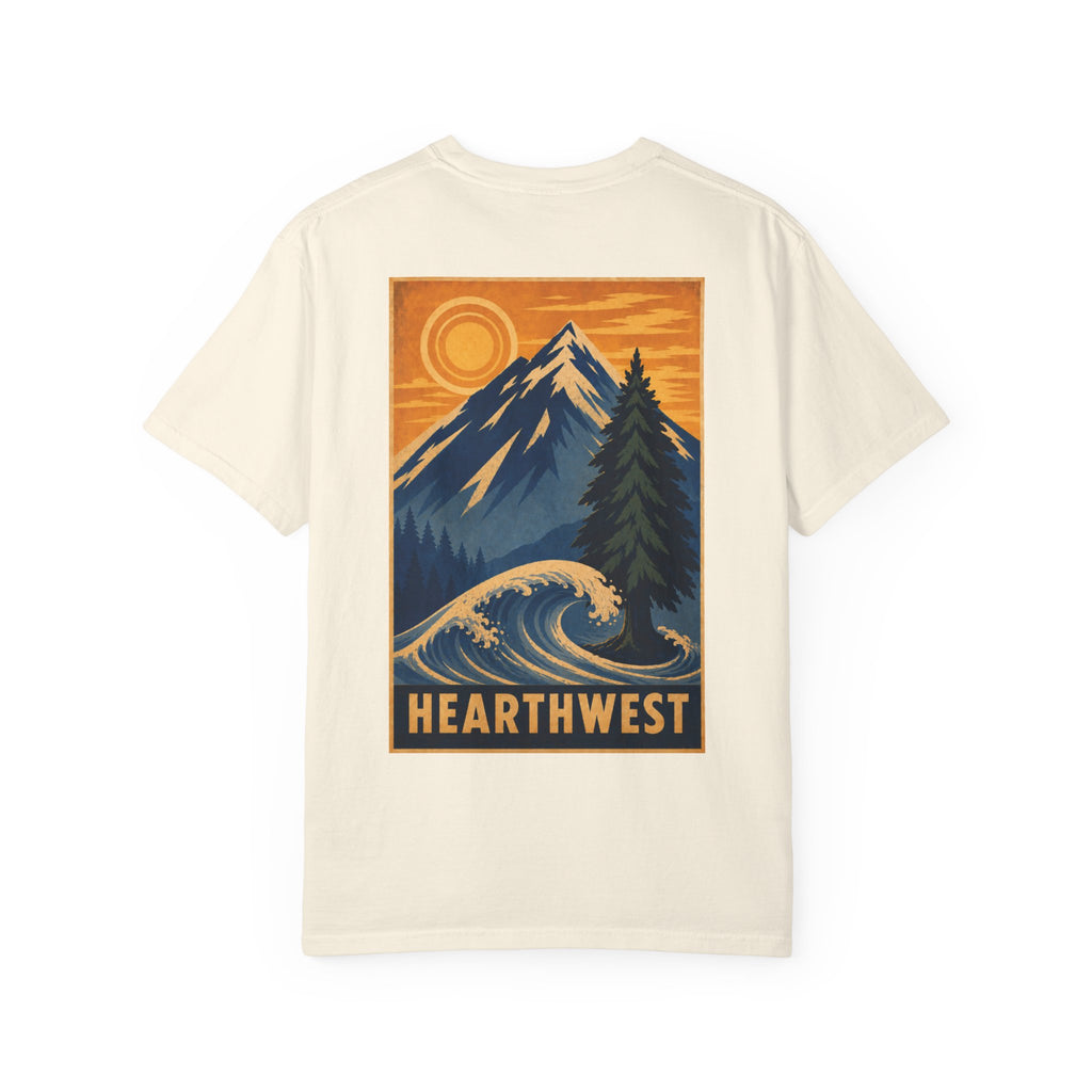 Adventure Graphic T-Shirt — Hearthwest Mountain & Wave Tee