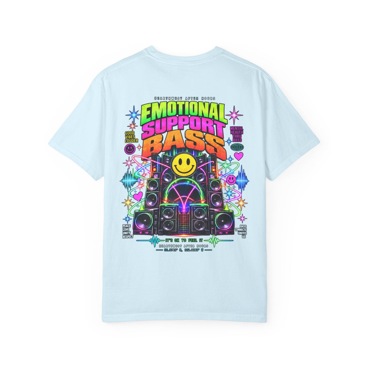 Emotional Support Bass Shirt | Funny EDM Rave Tee