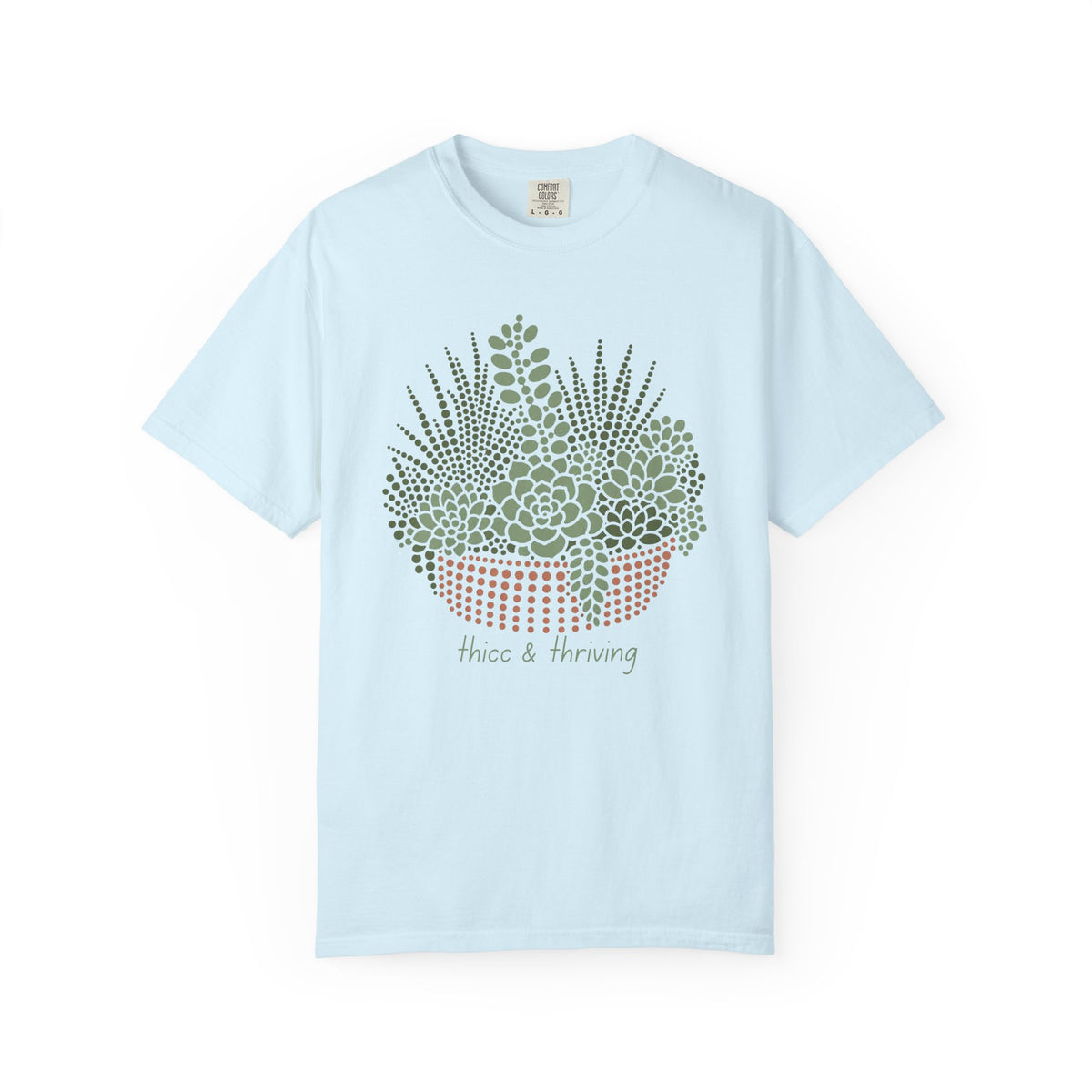 Succulent Basket T-Shirt — “Thicc & Thriving” Plant Lover Tee