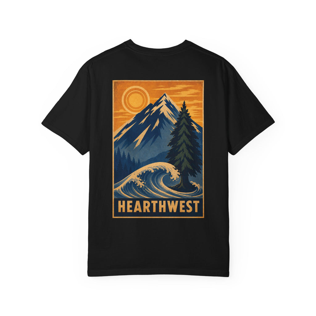 Adventure Graphic T-Shirt — Hearthwest Mountain & Wave Tee