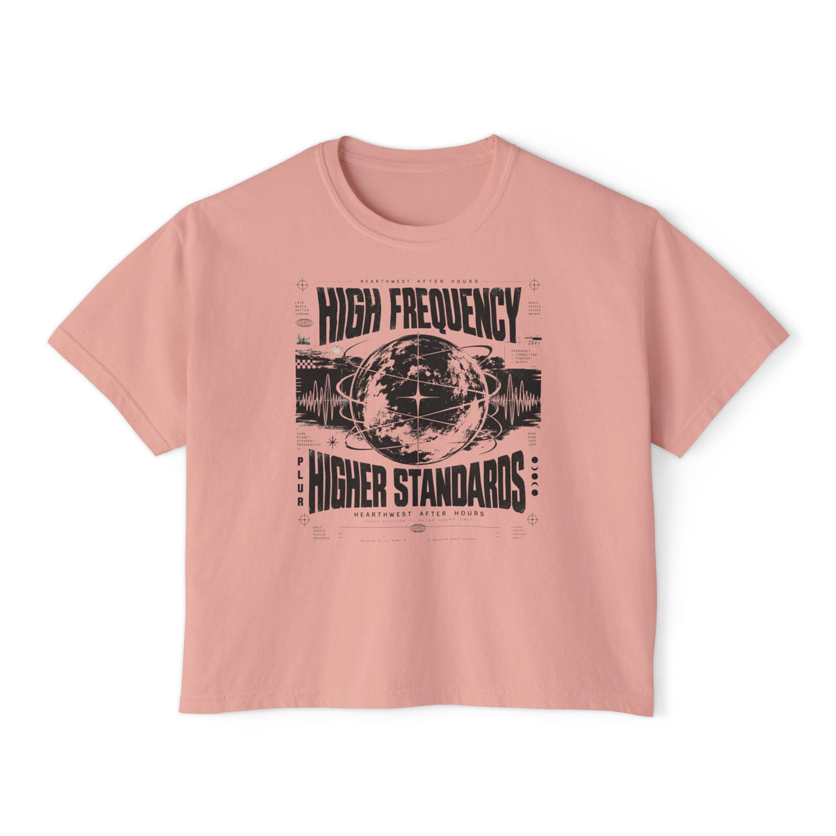 High Frequency Higher Standards | Women's Rave Crop Tee
