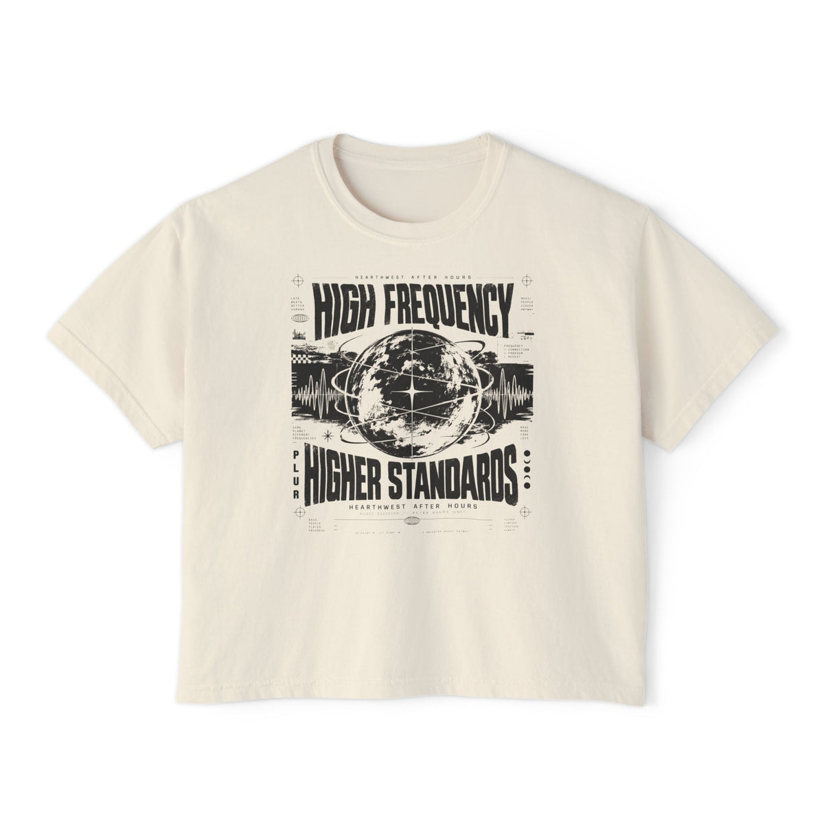 High Frequency Higher Standards | Women's Rave Crop Tee