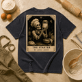 Vintage Tarot Tee — "The Starter" Skeleton Chef Graphic Crewneck
