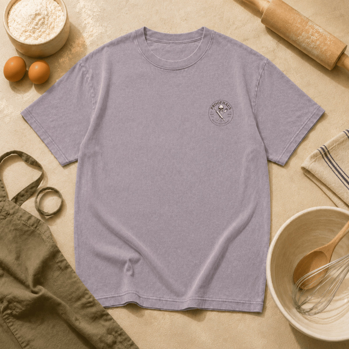 Vintage Tarot Tee — "The Burn" Skeleton Chef Graphic Crewneck