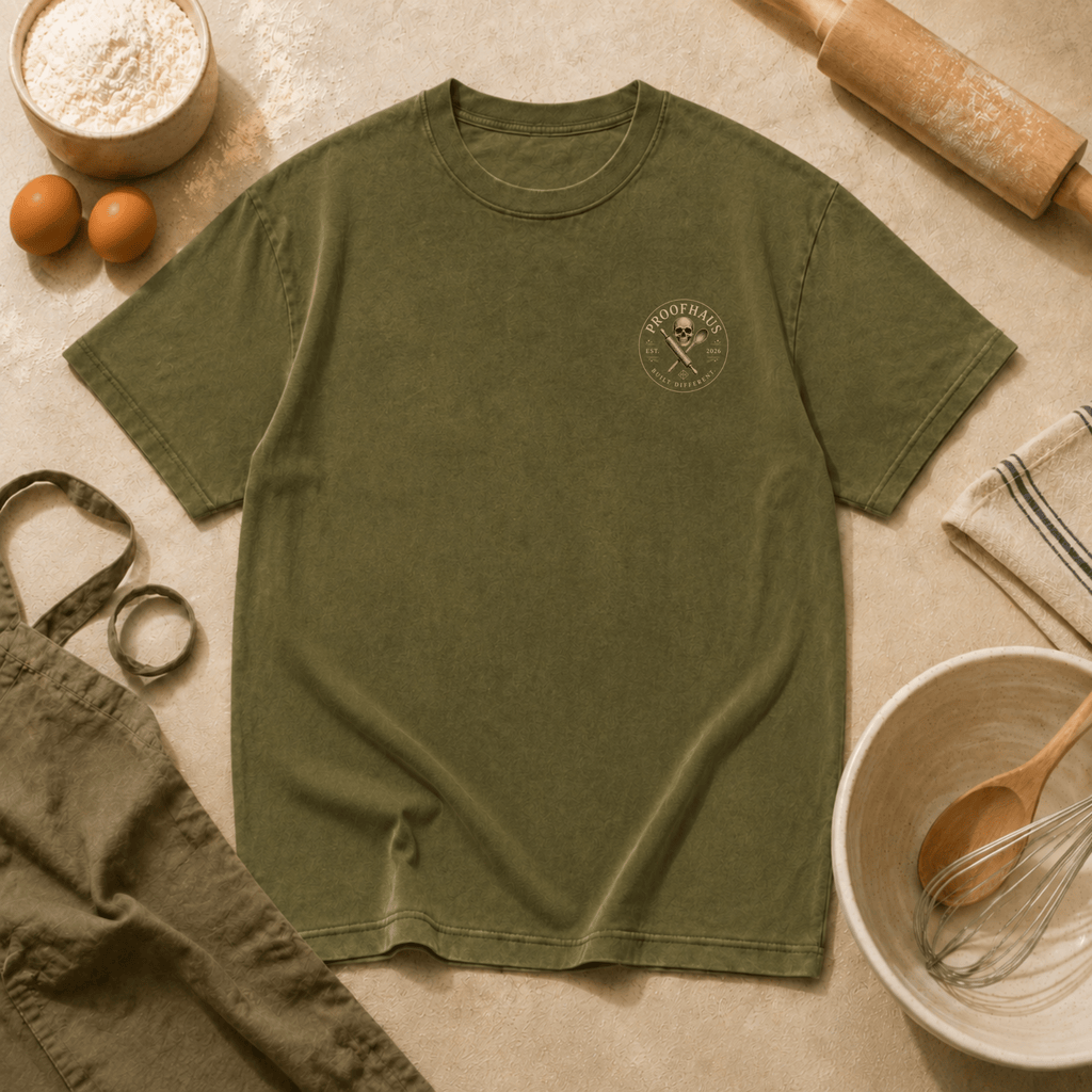 Vintage Tarot Tee — "The Balance" Skeleton Chef Graphic Crewneck
