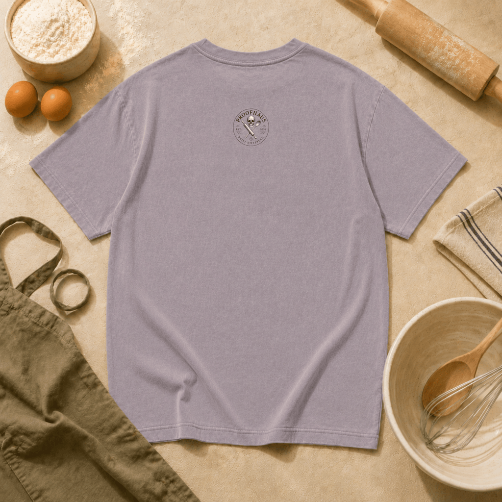 Vintage Baker's Tee — "Carb Dealer" Skeleton Chef Graphic Crewneck