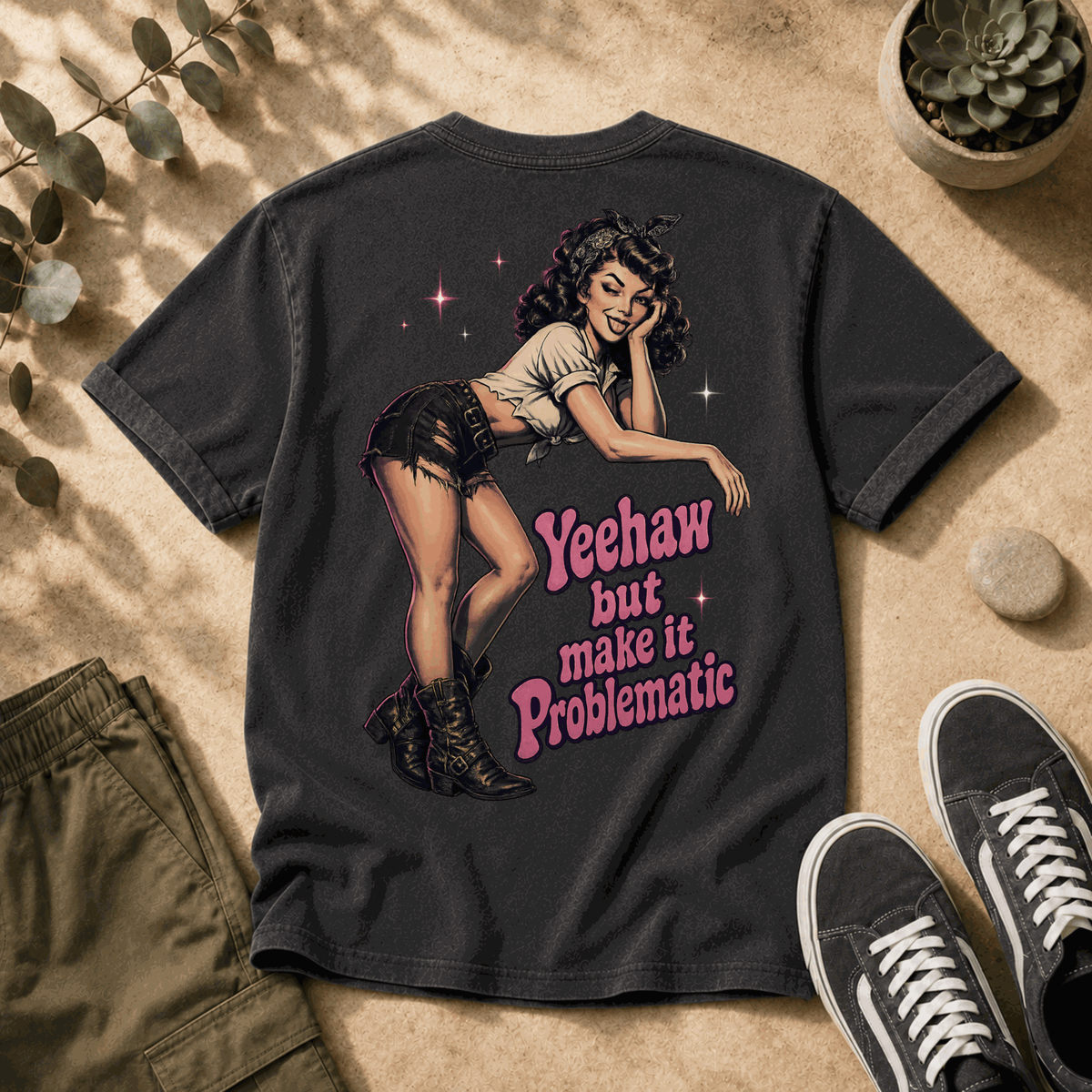 Cowgirl T-Shirt - "Problematic" Vintage Western