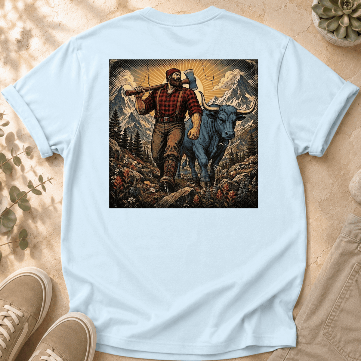 Paul Bunyan T‑Shirt — Hiking & Outdoor Logo Tee