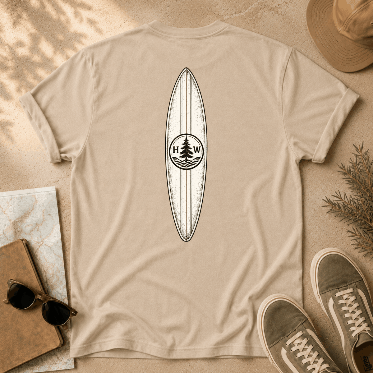 Paul Bunyan Surfer T-Shirt – “Where Timber Meets Tide” Bunyan Boards Tee