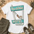 Motel Sign T-Shirt — 'Hearth West' Retro Neon Roadside Graphic Tee