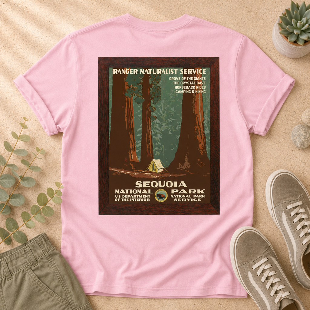 Sequoia National Park T-Shirt — Vintage Ranger Poster Tee