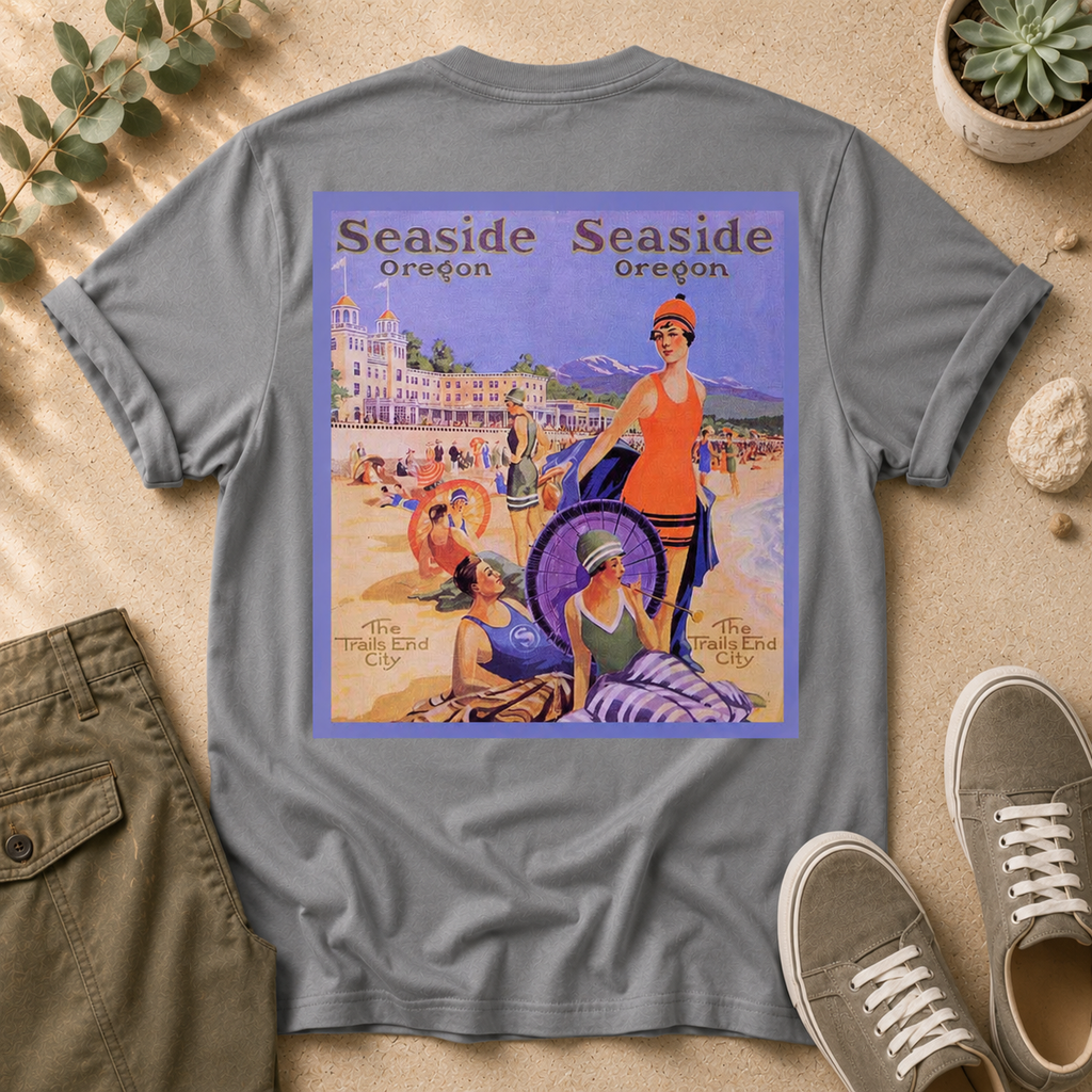 Seaside Oregon Vintage Beach T‑Shirt