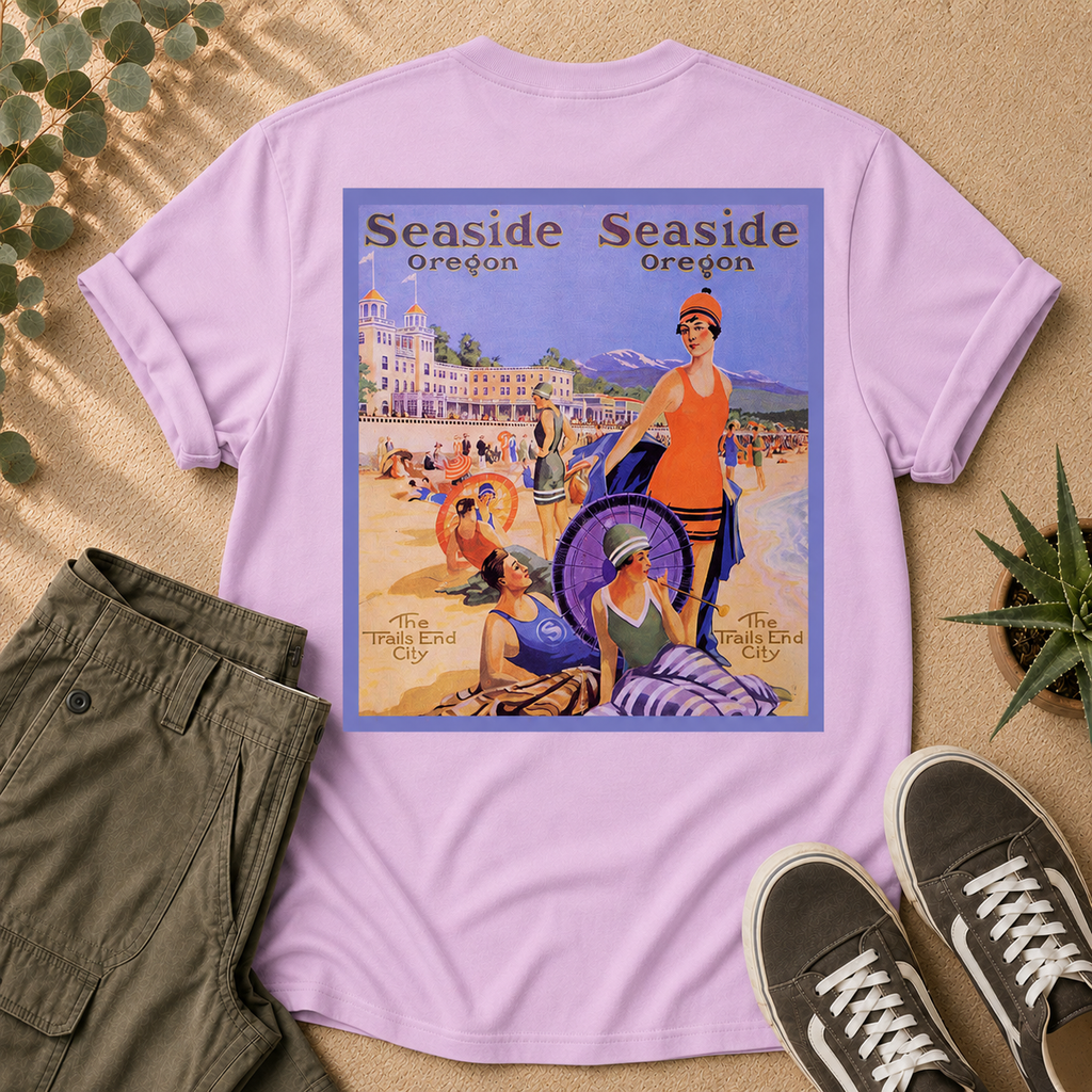 Seaside Oregon Vintage Beach T‑Shirt