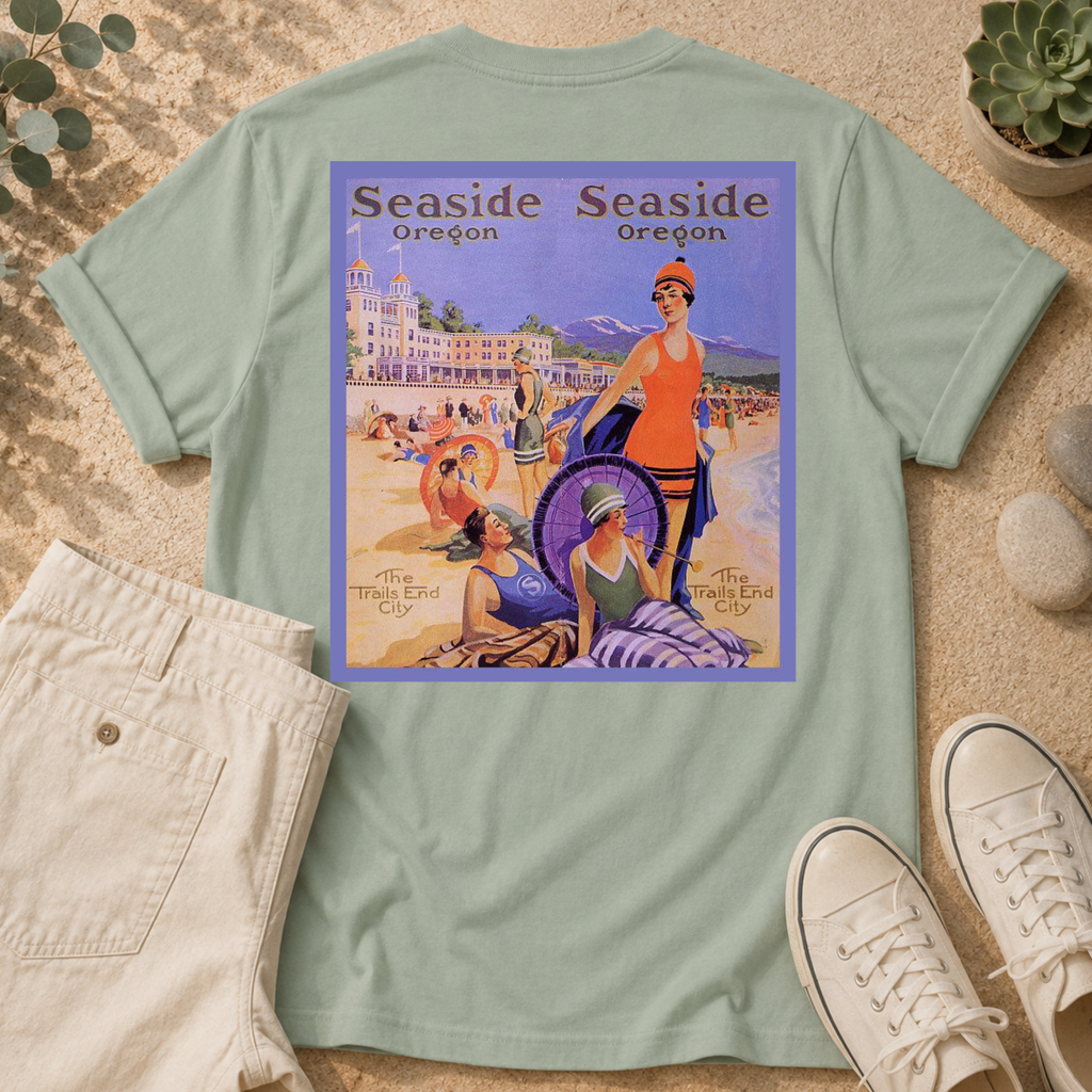 Seaside Oregon Vintage Beach T‑Shirt
