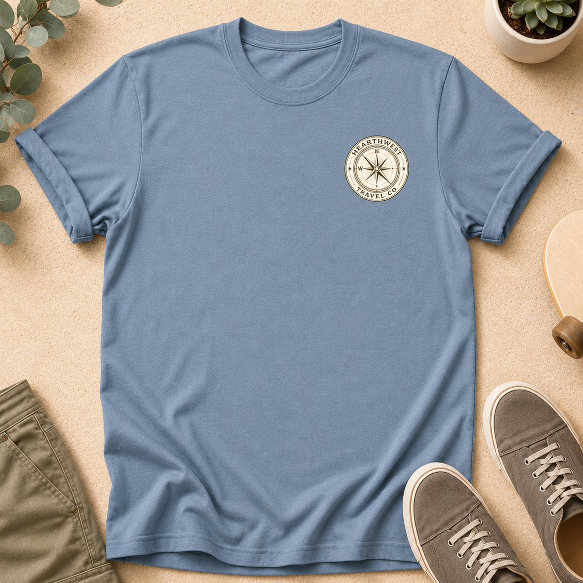 Redwood Empire Tour T-Shirt — Vintage Southern Pacific Poster Tee