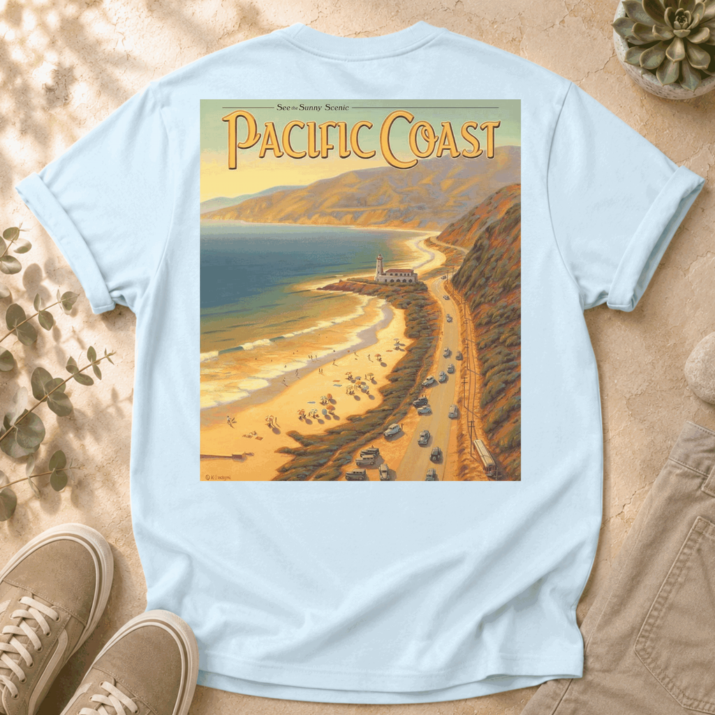 Pacific Coast Vintage Poster T-Shirt