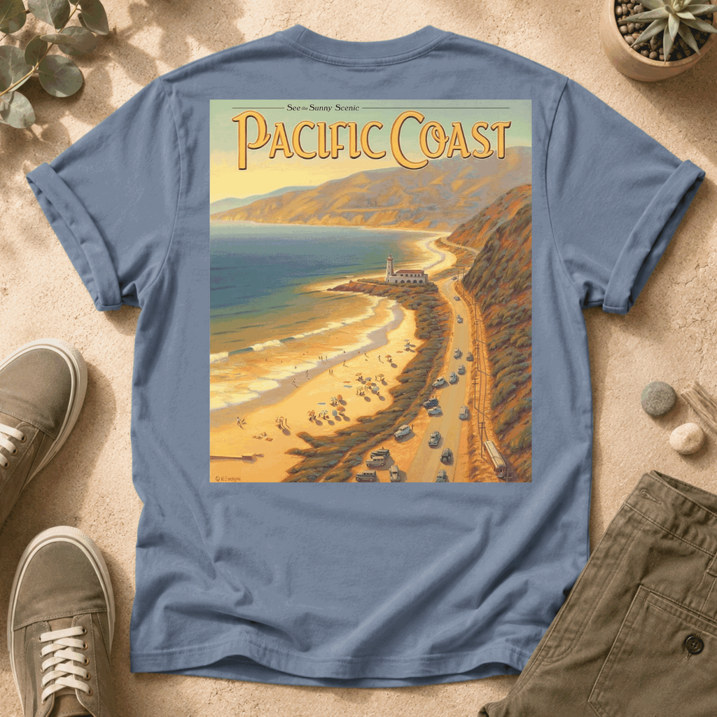 Pacific Coast Vintage Poster T-Shirt