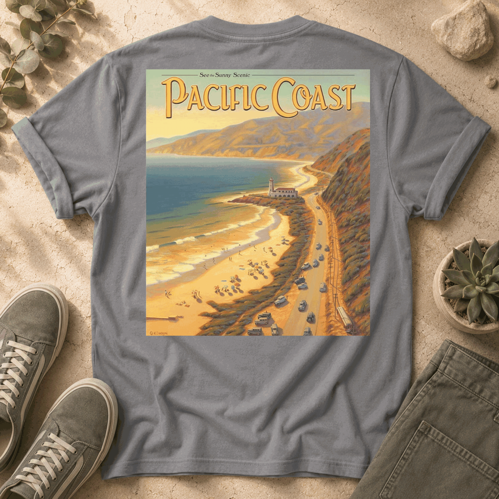Pacific Coast Vintage Poster T-Shirt