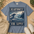 Hearthwest Vibe Supply Tee — Coastal Wave Graphic T-Shirt