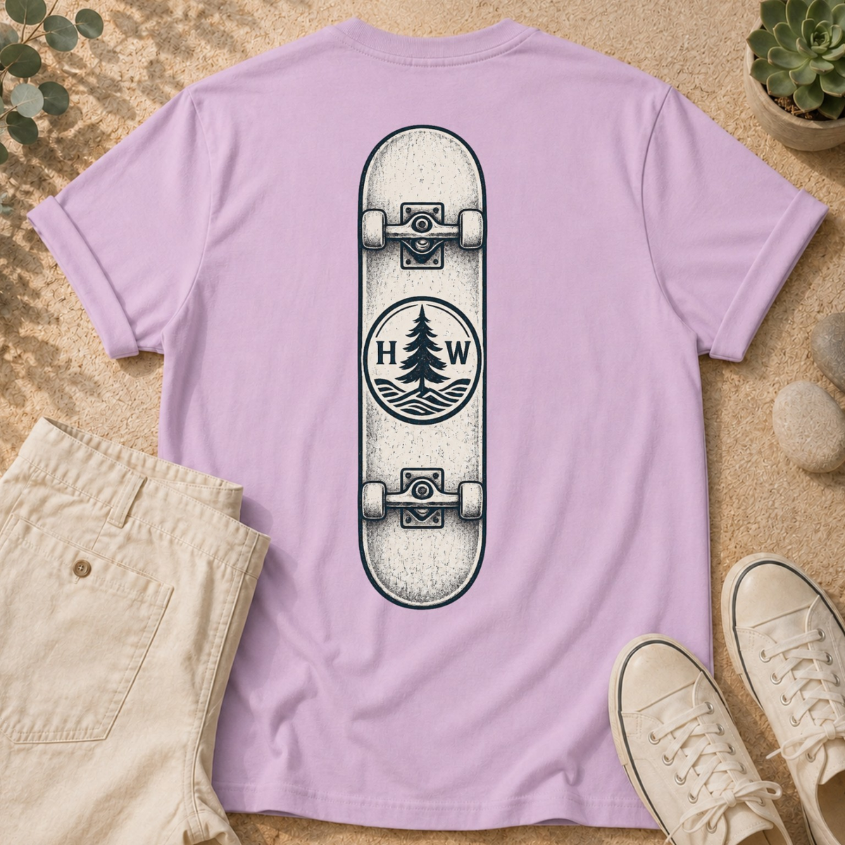 Challenge Accepted Tee — Retro Impossible Stairs Graphic