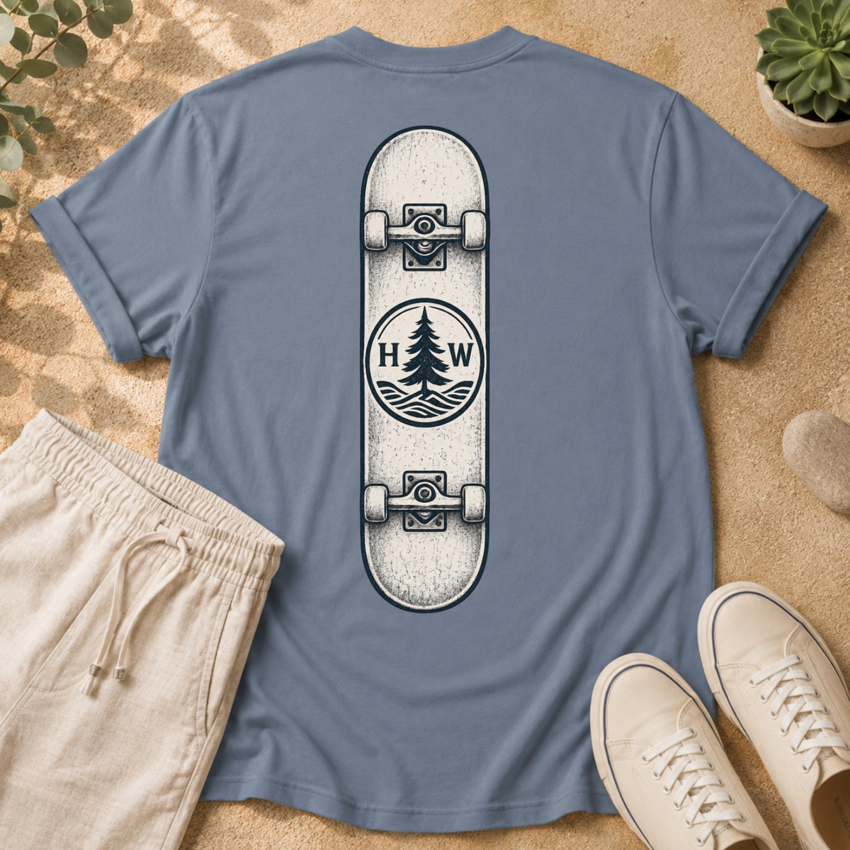 Challenge Accepted Tee — Retro Impossible Stairs Graphic
