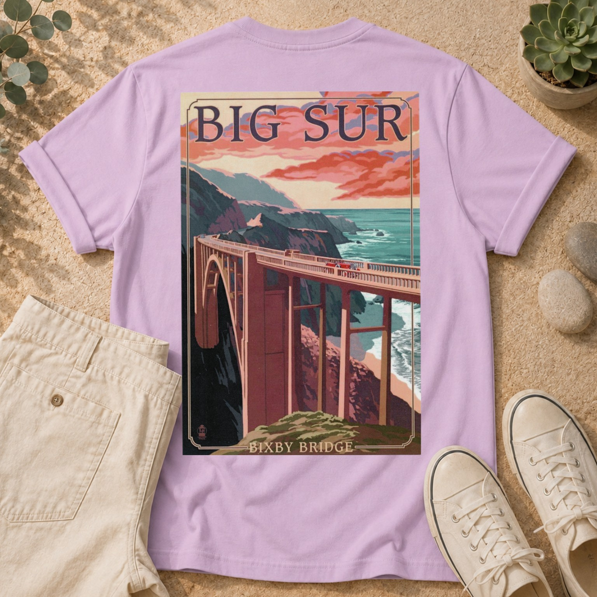 Big Sur Bridge T-Shirt — Vintage Coastal Travel T-Shirt