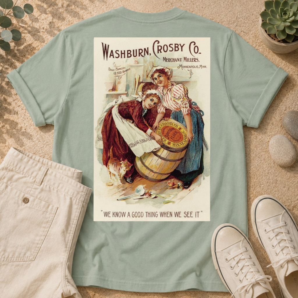 Vintage Washburn Crosby Co. Poster Graphic T-Shirt