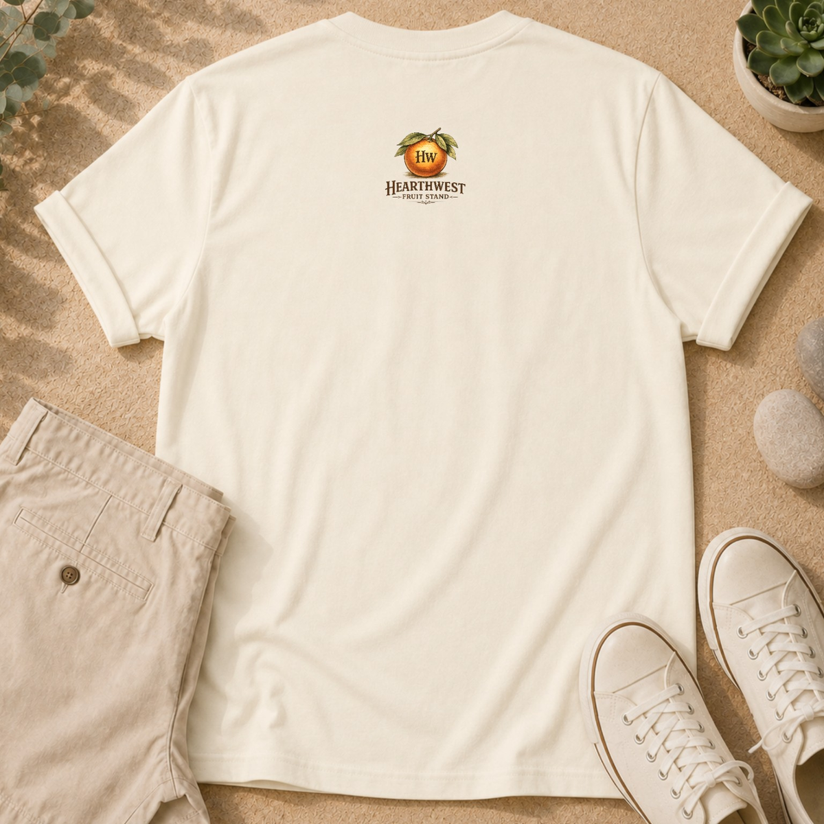 T-Shirt — Vintage Embarcadero Pears Fruit Crate Label Graphic