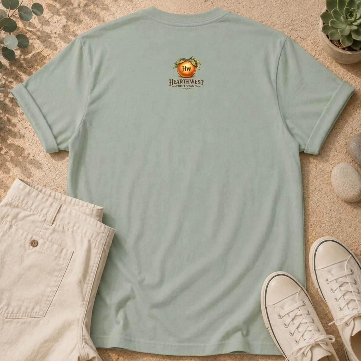 T-Shirt — Vintage Embarcadero Pears Fruit Crate Label Graphic