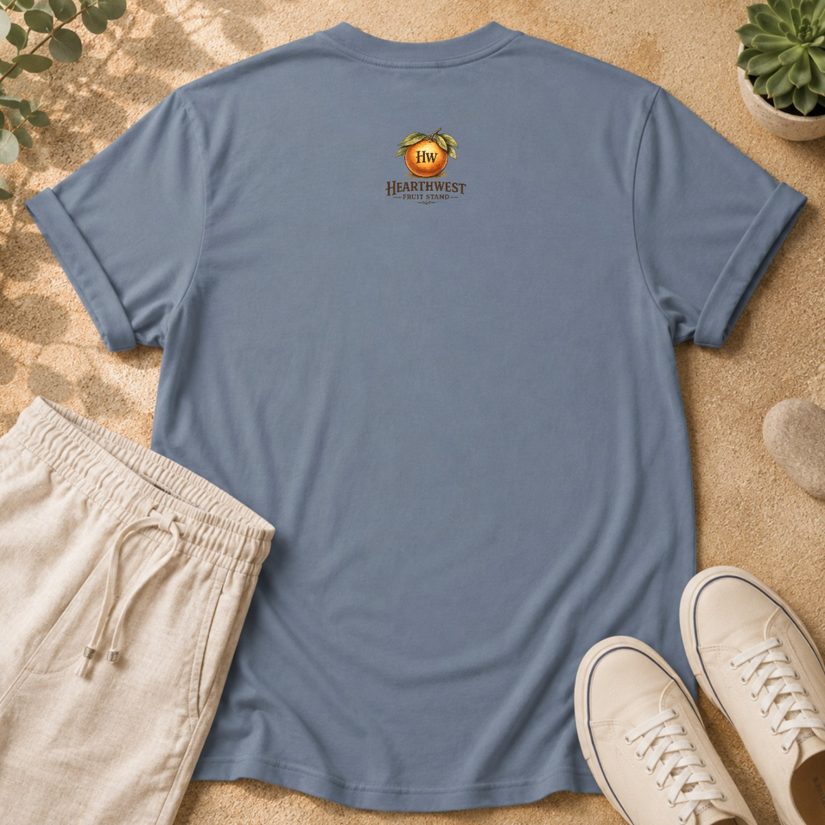 T-Shirt — Vintage Embarcadero Pears Fruit Crate Label Graphic