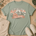 Hearthwest Vibe Supply T-Shirt — Retro Surf Floral Graphic Tee