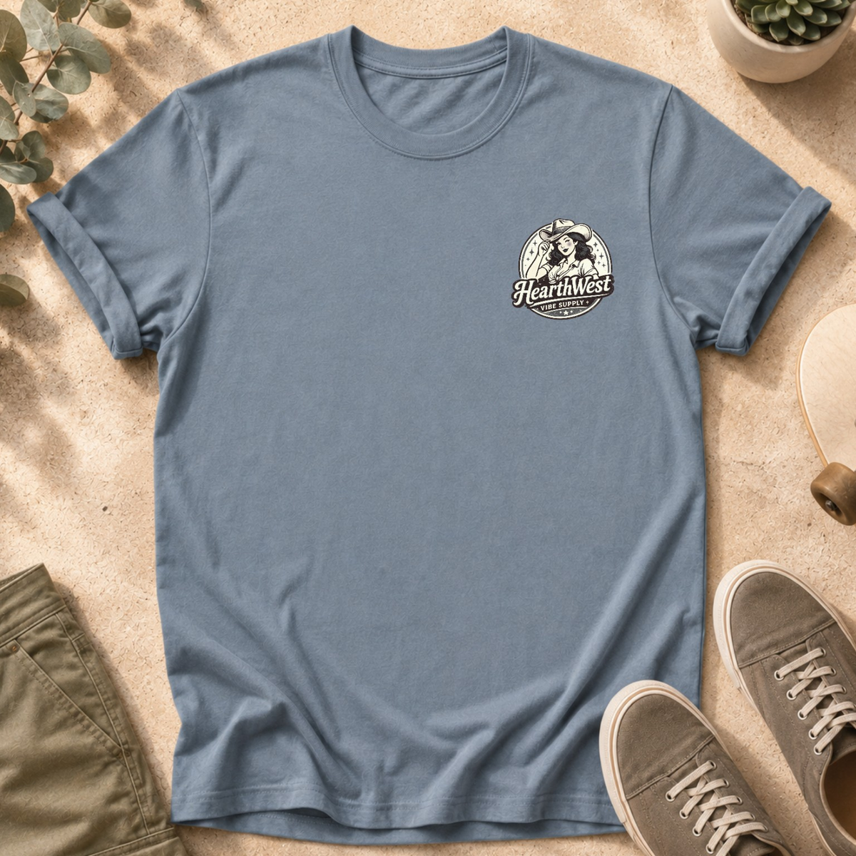 Boots Boys & Bad Ideas Graphic T-Shirt — Retro Cowgirl Tee
