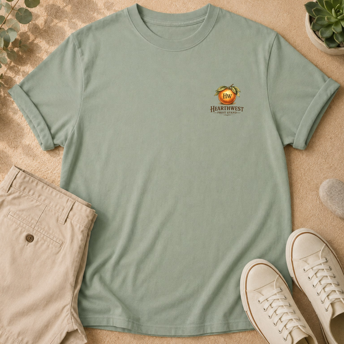 Vintage Splendid Orange Crate Label T-Shirt
