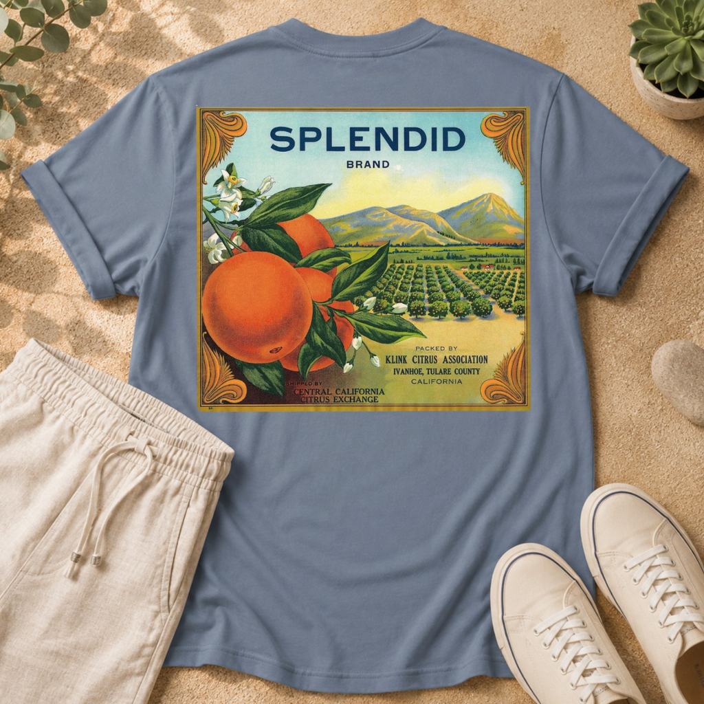 Vintage Splendid Orange Crate Label T-Shirt