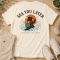 Sea You Later T-Shirt — Retro Surf Skull Sunset Tee