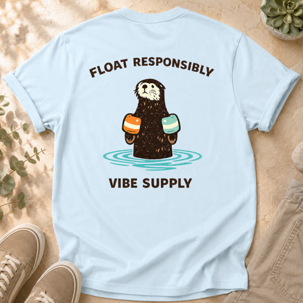 Otter "Float Responsibly" Graphic T-Shirt