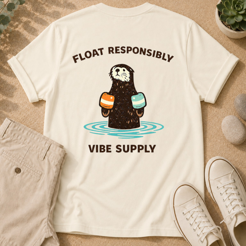 Otter "Float Responsibly" Graphic T-Shirt