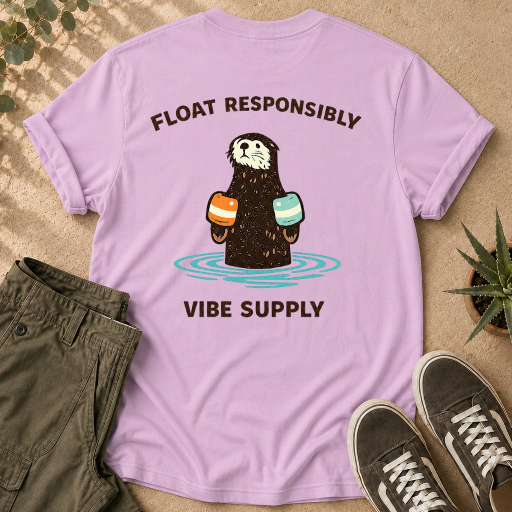Otter "Float Responsibly" Graphic T-Shirt