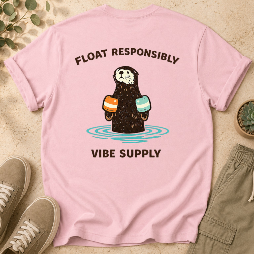 Otter "Float Responsibly" Graphic T-Shirt