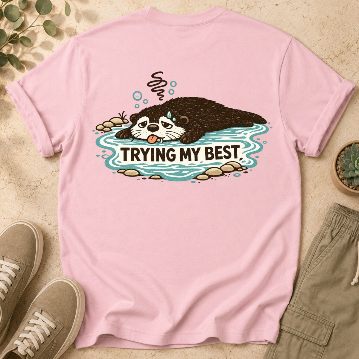 Trying My Best Otter T-Shirt